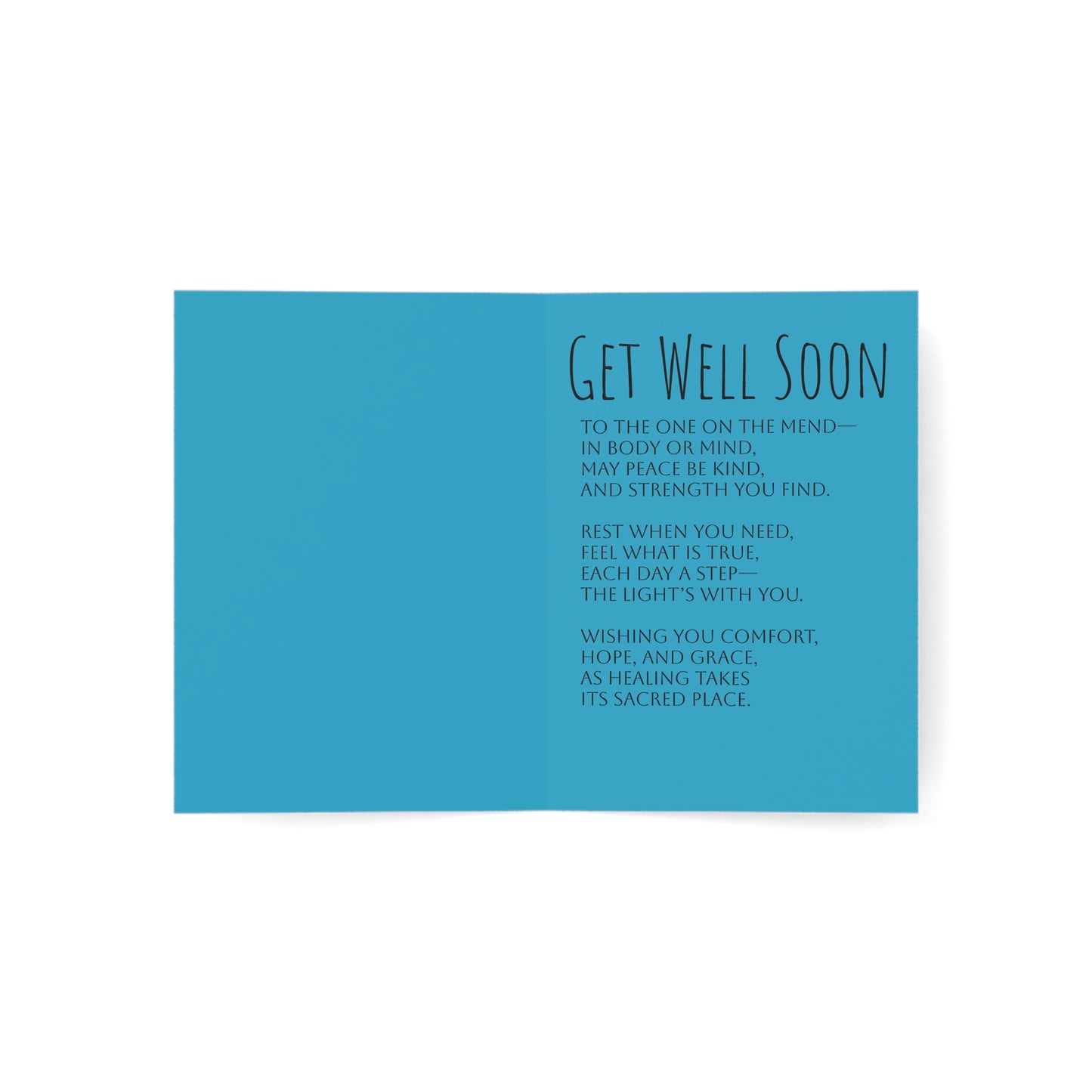 Greeting Cards - Get Well Soon Floral Design, Unique Card Set, Perfect for Healing Wishes, Friendship, Thoughts, Care Packages