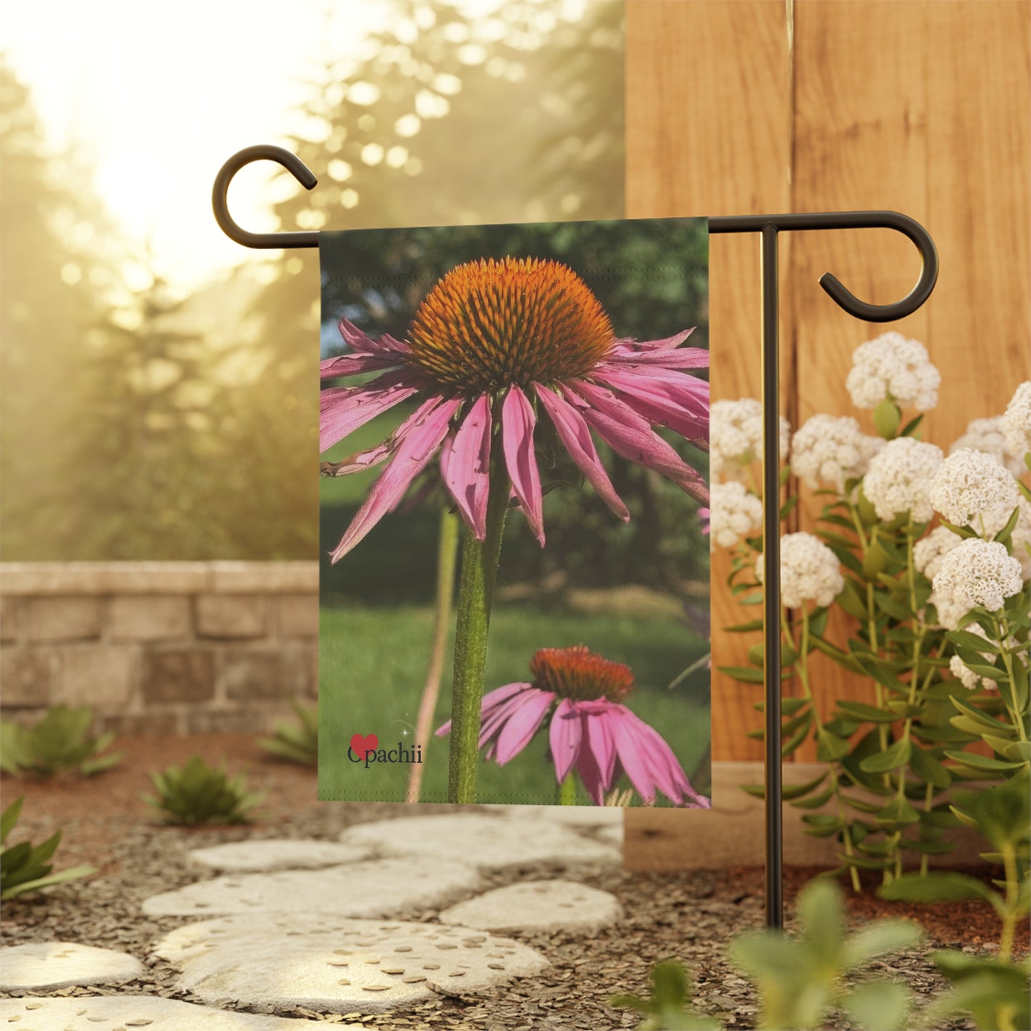 Garden Floral Banner, Outdoor Decorative Flag, Spring House Decor, Unique Garden Sign for Events, Flower Enthusiast Gift