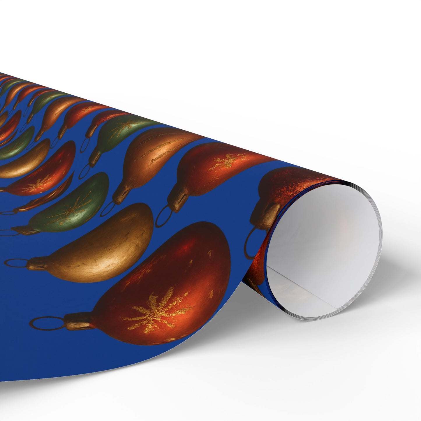 Warm Vintage Christmas Ornaments Wrapping Paper