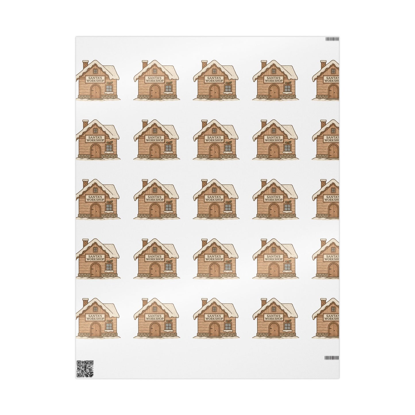 Cozy Home-Themed Wrapping Paper Roll for Holidays & Celebrations