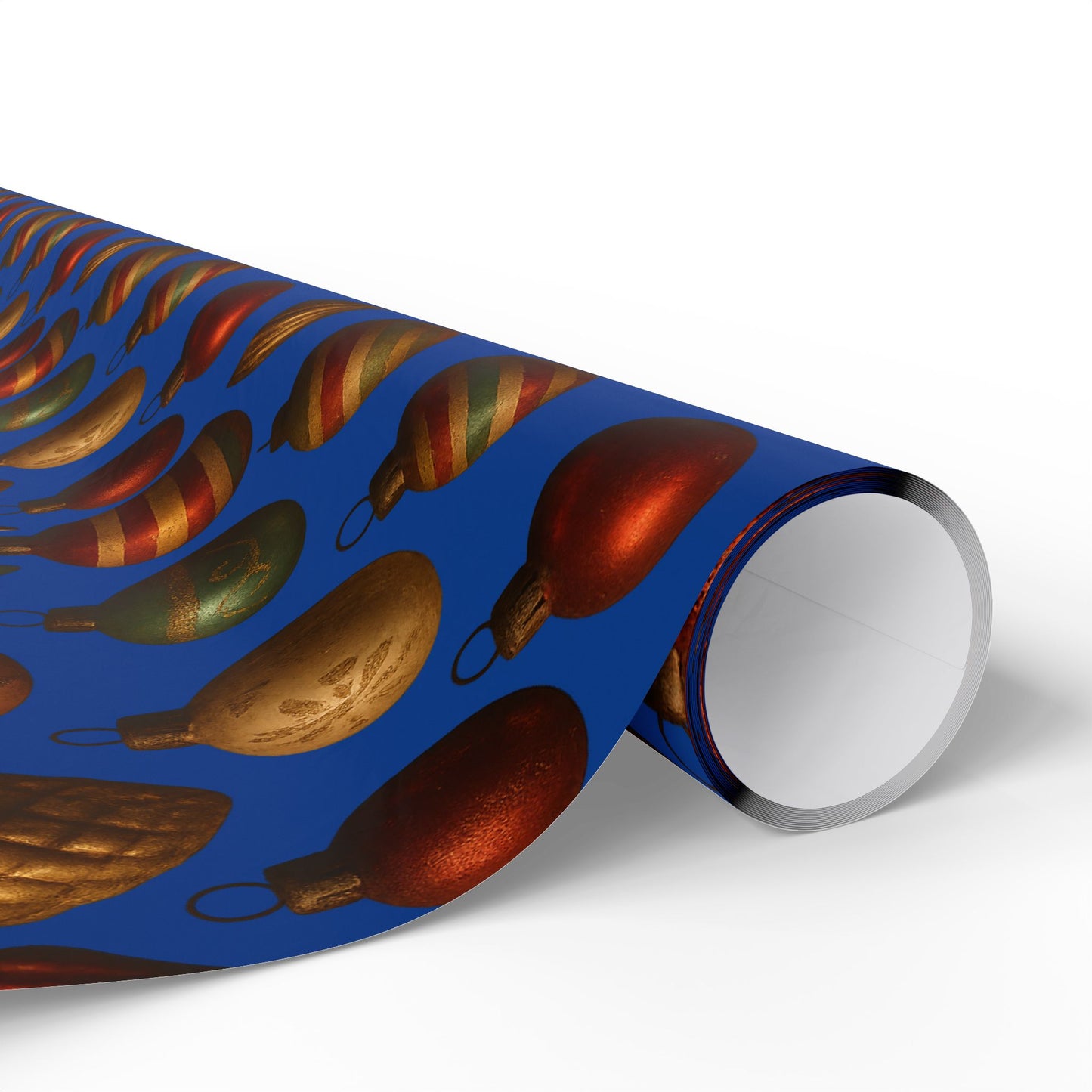 Warm Vintage Christmas Ornaments Wrapping Paper