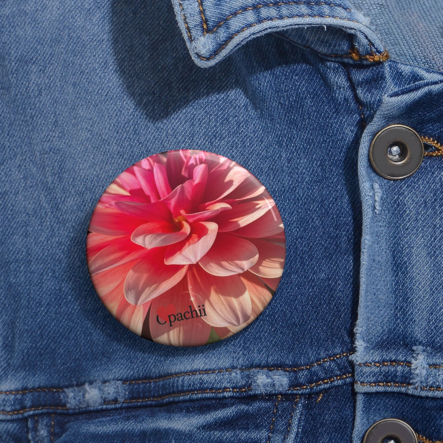 Floral Pin Buttons, Personalized Accessories, Cute Gifts, Fun Party Favors, Floral Art Pins, Unique Collectibles