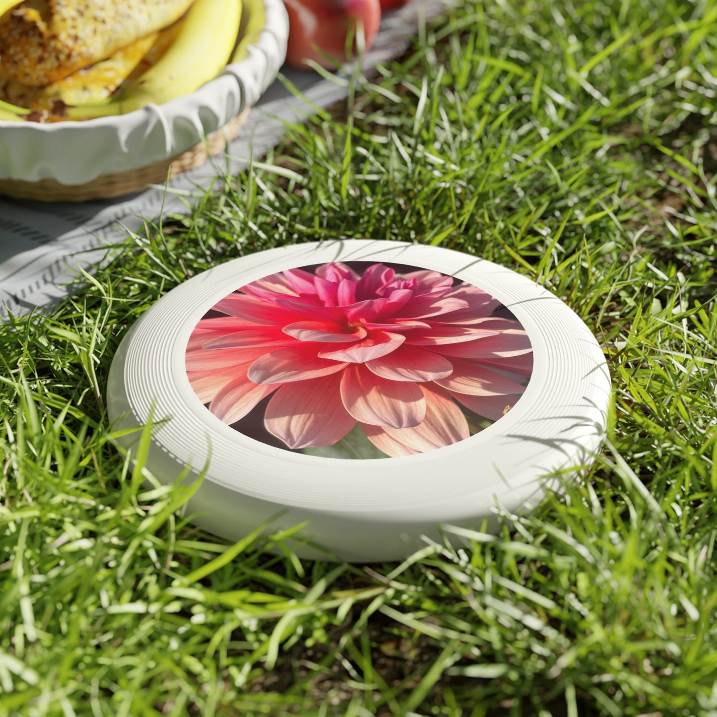 Floral Frisbee with Nature Design - Perfect for Outdoor Fun, Gifts for Friends, Summer Activities, Garden Parties, Recreational Play
