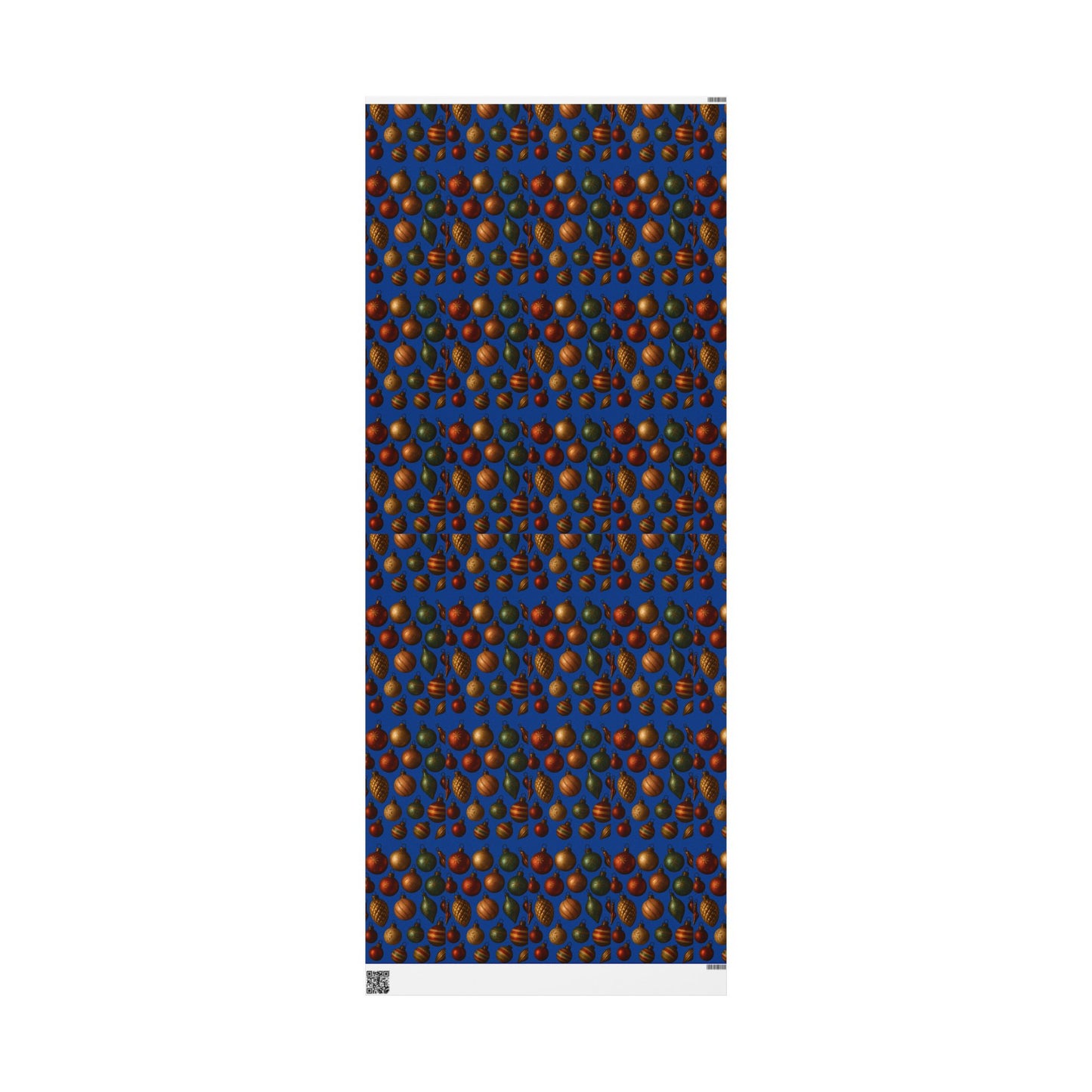 Warm Vintage Christmas Ornaments Wrapping Paper