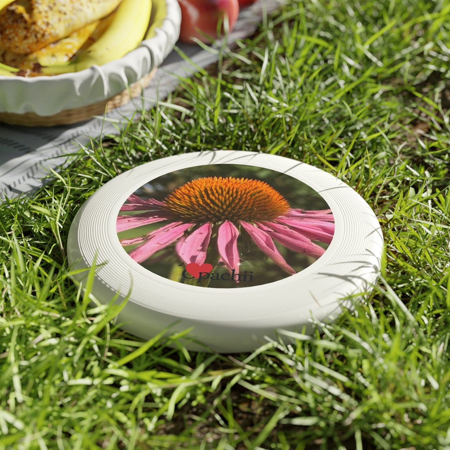Floral Frisbee with Nature Design - Perfect for Outdoor Fun, Gifts for Friends, Summer Activities, Garden Parties, Recreational Play