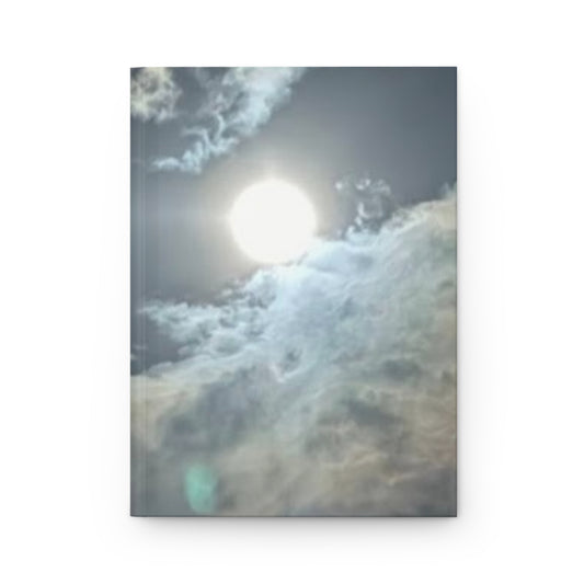 Inspirational Hardcover Journal with Sky Design - Colossians 3:17 Quote