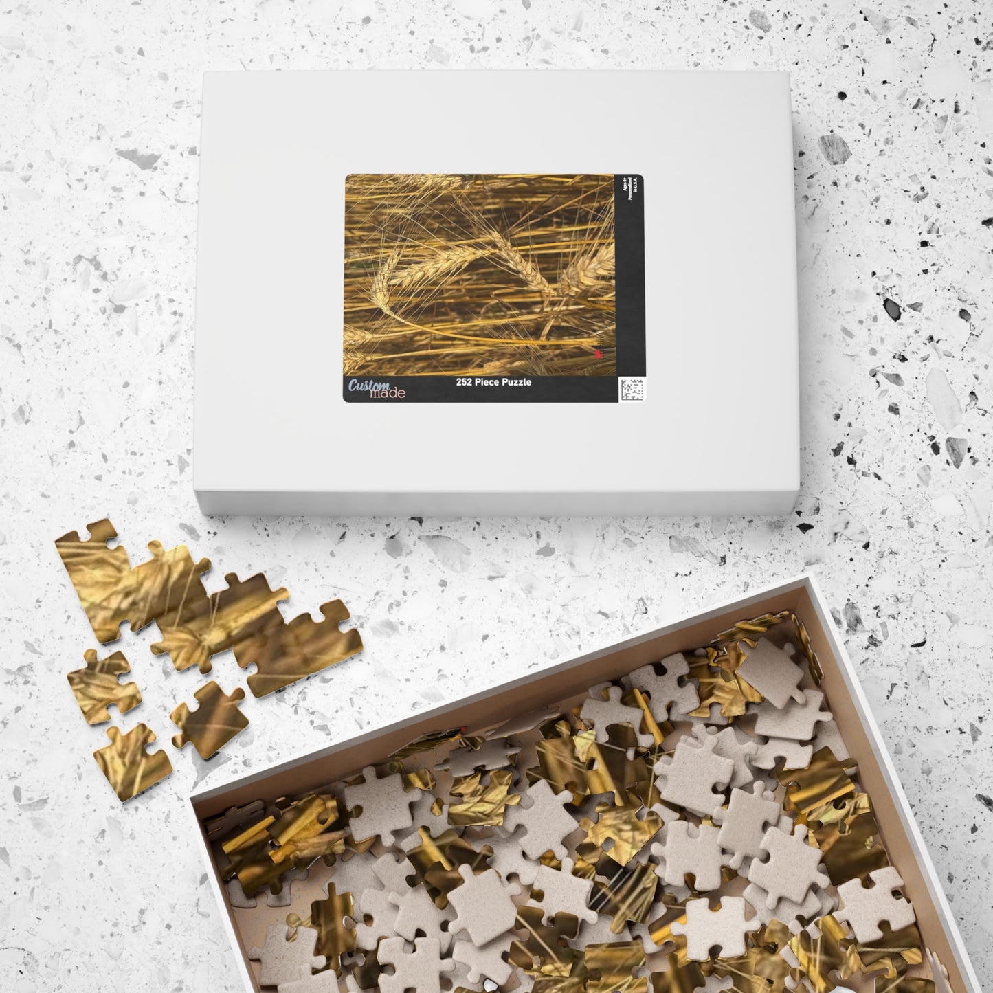 Wheat Field Puzzle - Nature Scene for Relaxation and Family Fun