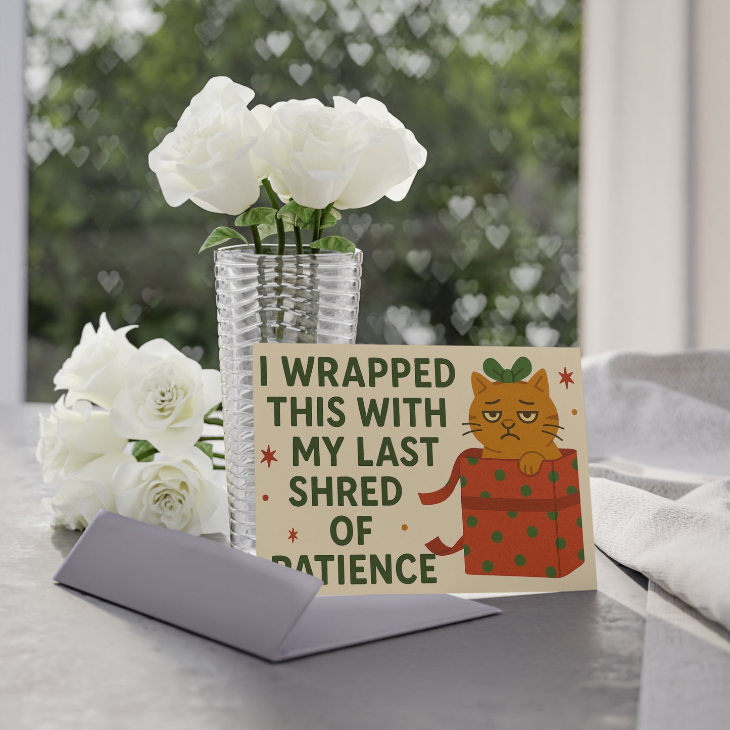 Holiday Card: Wrapped With My Last Shred of Patience