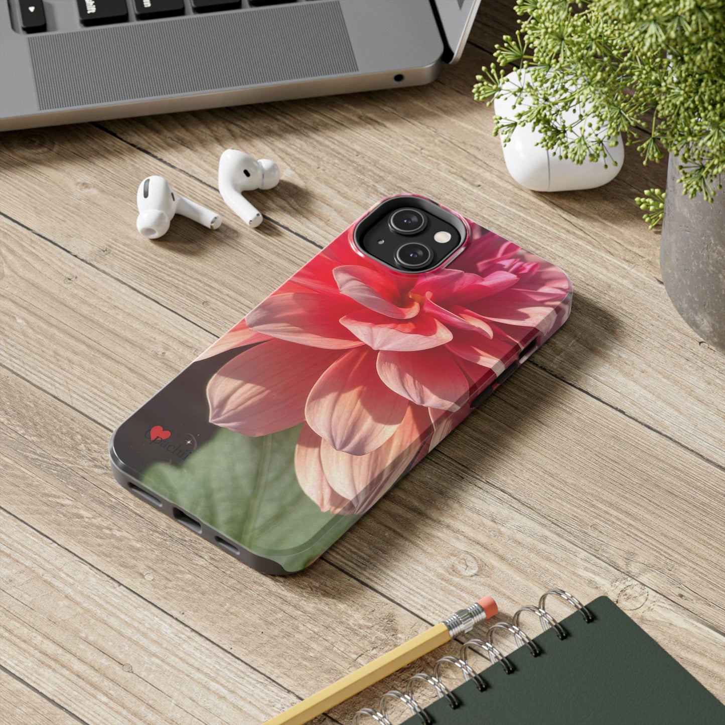 Flower Phone Case, Tough Phone Cases for Nature Lovers, Floral Phone Cover, Echinacea Floral Design, Gift for Plant Lovers
