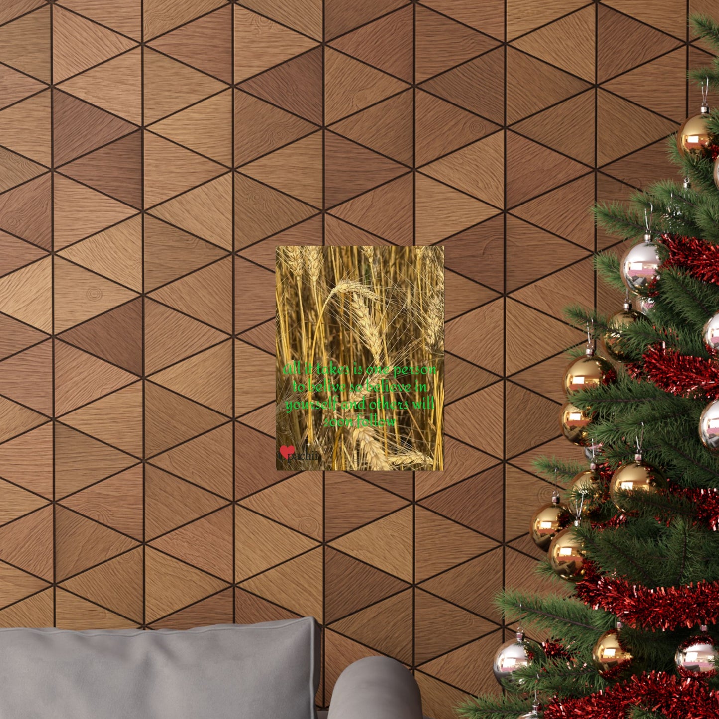 Inspirational Floral Poster, Motivational Wall Art, Positive Quote Decor, Self-Belief Print, Mindfulness Home Decoration