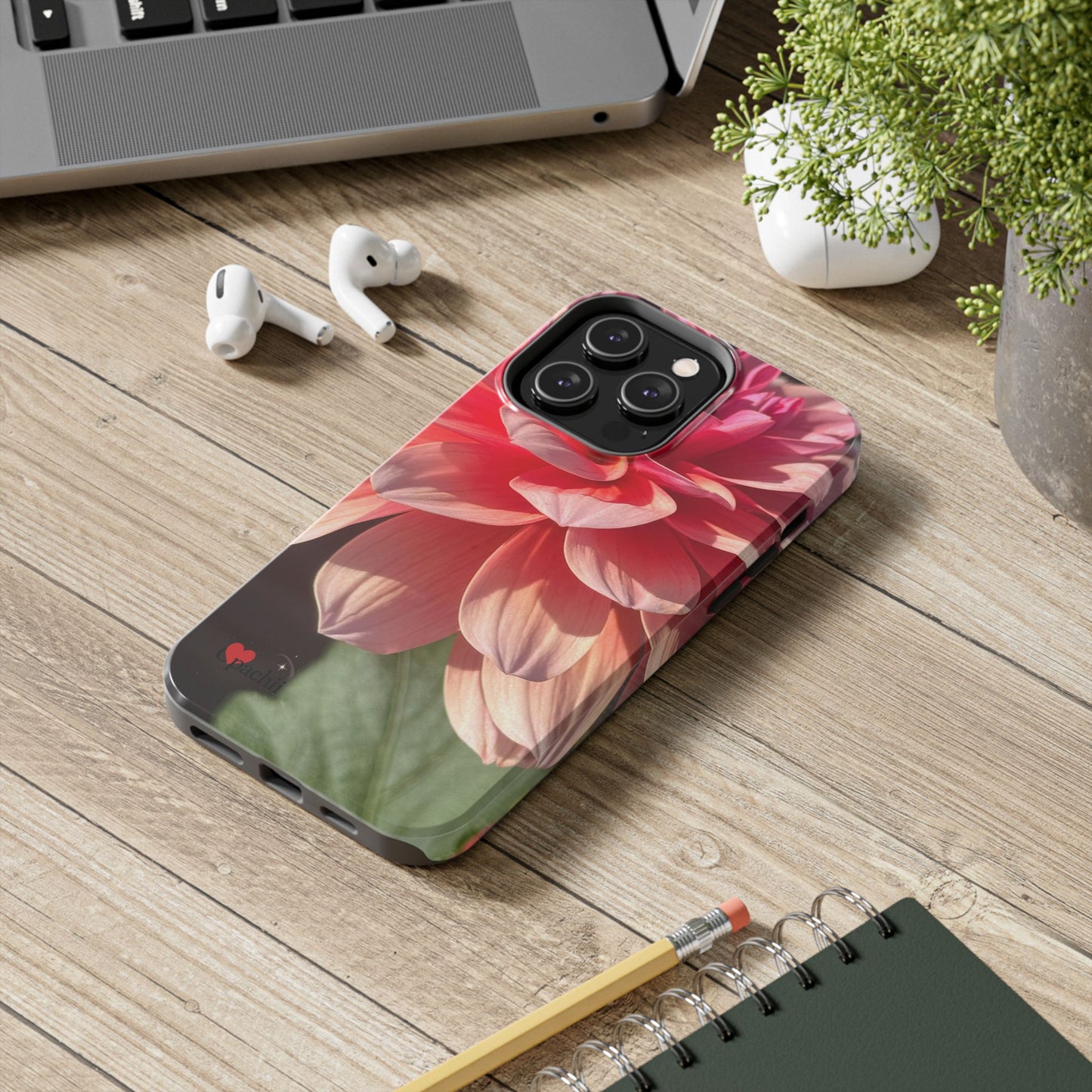 Flower Phone Case, Tough Phone Cases for Nature Lovers, Floral Phone Cover, Echinacea Floral Design, Gift for Plant Lovers