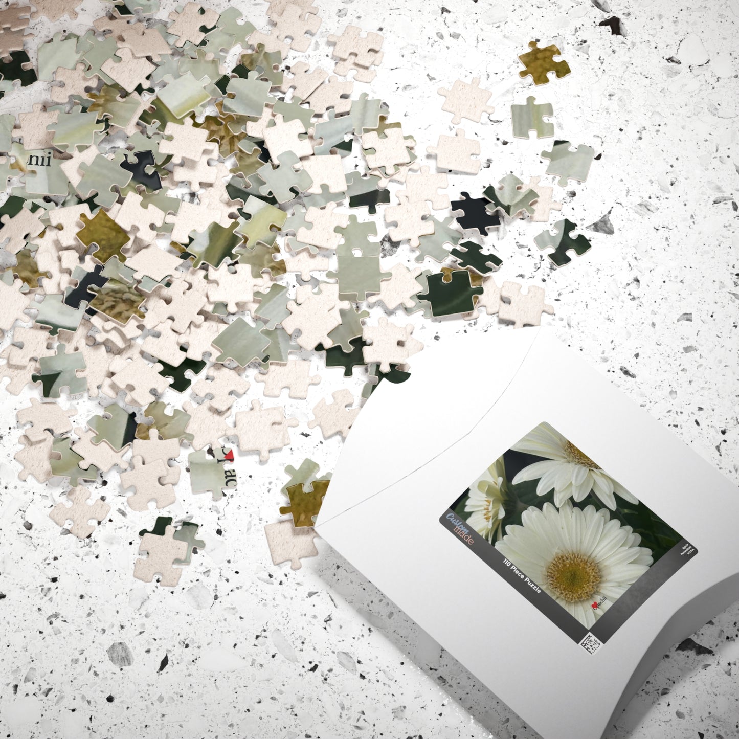 Whispers of White Puzzle - 110, 252, 520, 1014-Piece Options