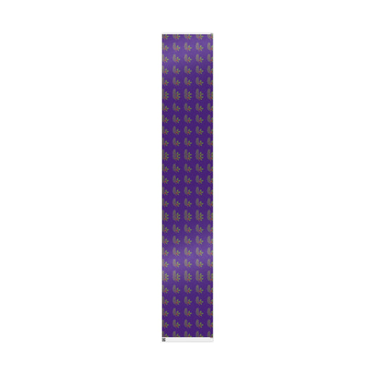 Elegant Holiday Wrapping Paper - Festive Purple with Holly Design