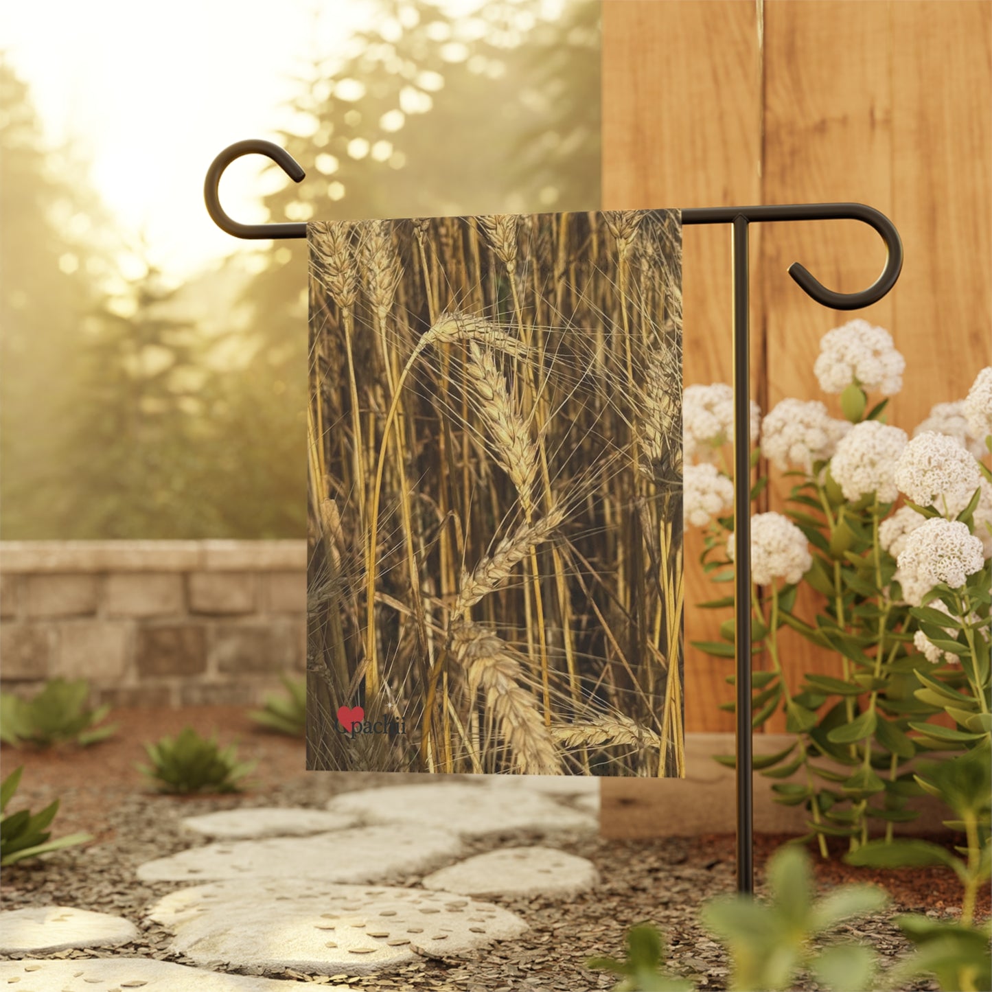 Wheat Banner, Outdoor Decorative Flag, Spring House Decor, Unique Garden Sign for Events, Enthusiast Gift