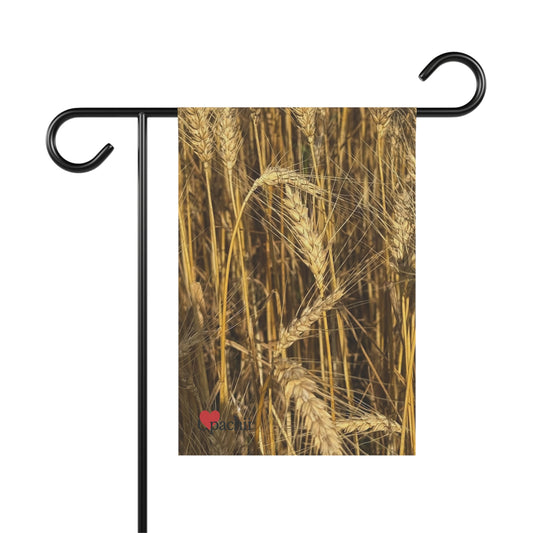 Rustic Garden Banner, Wheat Field Decor, Outdoor Home Decoration, Farmhouse Style, Seasonal Garden Sign