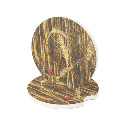 Floral Soapstone Car Coaster - Eco-Friendly Drink Holder, Car Accessories, Gift for Nature Lovers, Floral Decor, Road Trip Essentials