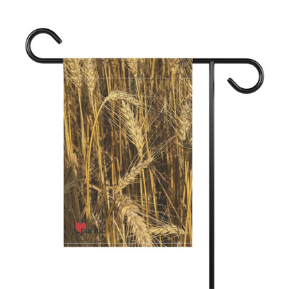 Rustic Garden Banner, Wheat Field Decor, Outdoor Home Decoration, Farmhouse Style, Seasonal Garden Sign