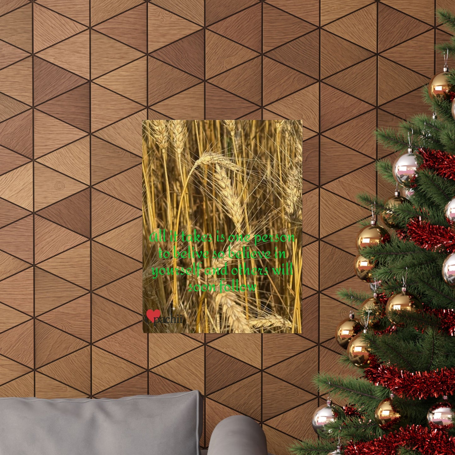 Inspirational Floral Poster, Motivational Wall Art, Positive Quote Decor, Self-Belief Print, Mindfulness Home Decoration