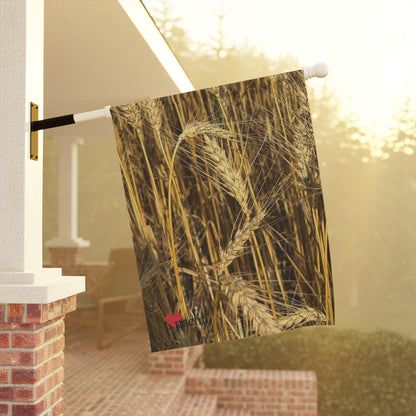 Rustic Garden Banner, Wheat Field Decor, Outdoor Home Decoration, Farmhouse Style, Seasonal Garden Sign