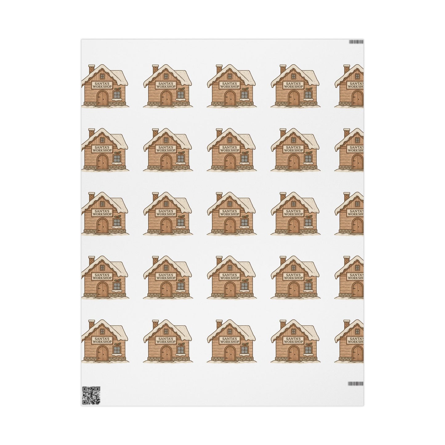 Cozy Home-Themed Wrapping Paper Roll for Holidays & Celebrations