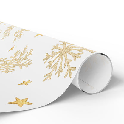 Elegant Snowflake Wrapping Paper - Perfect for Winter Celebrations