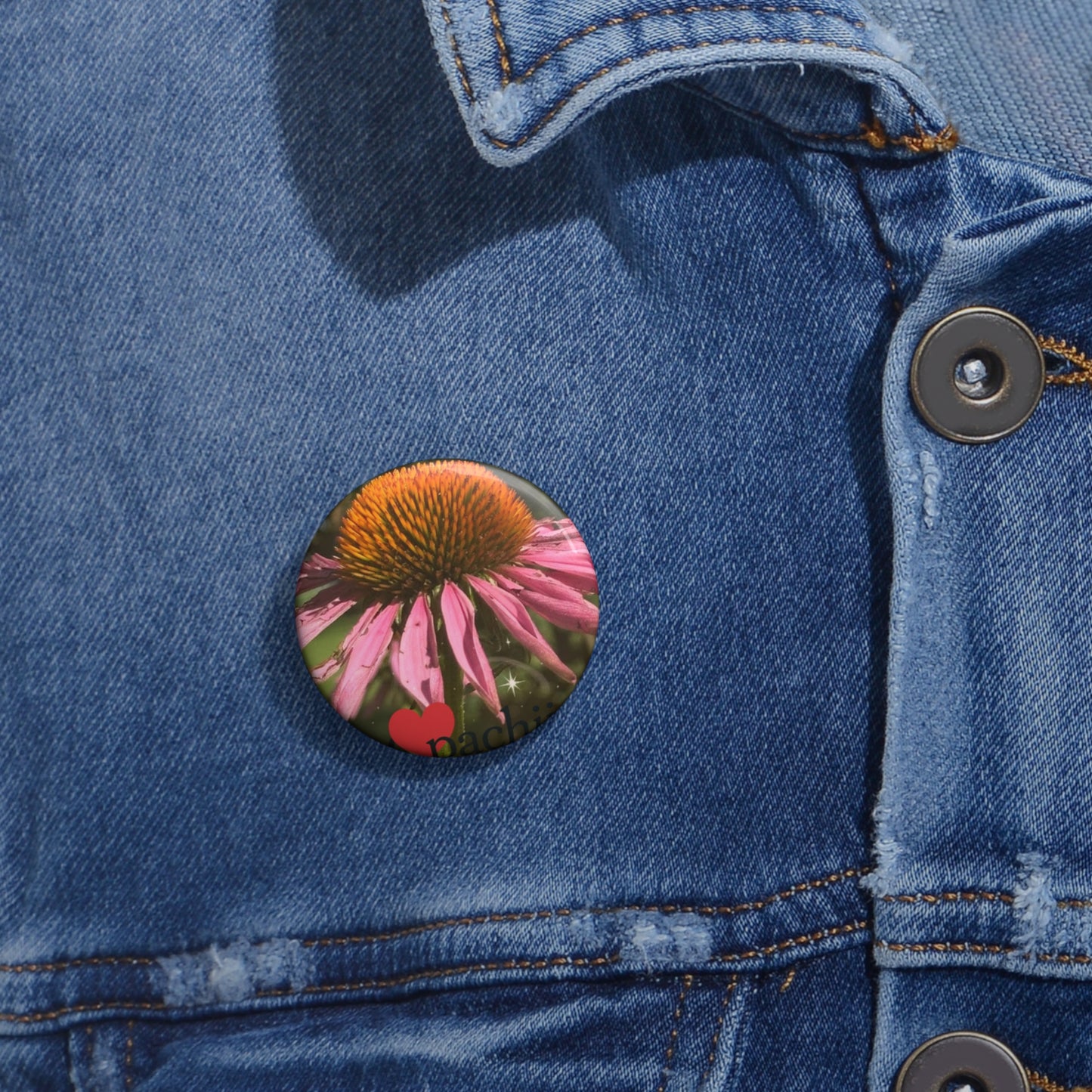Custom Floral Pin Buttons, Personalized Accessories, Cute Gifts, Fun Party Favors, Floral Art Pins, Unique Collectibles
