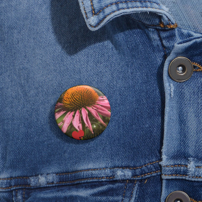 Custom Floral Pin Buttons, Personalized Accessories, Cute Gifts, Fun Party Favors, Floral Art Pins, Unique Collectibles