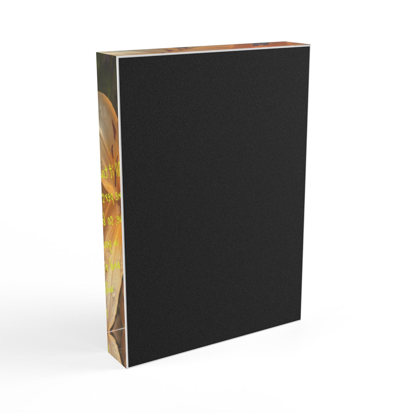 Inspirational Photo Block, Motivational Desk Art, Home Decor, Floral Inspirational Gift, Positive Affirmation Display