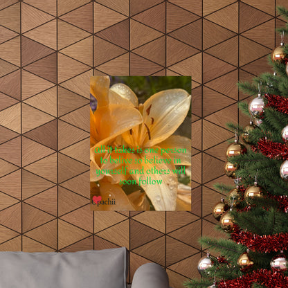 Copy of Inspirational Floral Poster, Motivational Wall Art, Positive Quote Decor, Self-Belief Print, Mindfulness Home Decoration