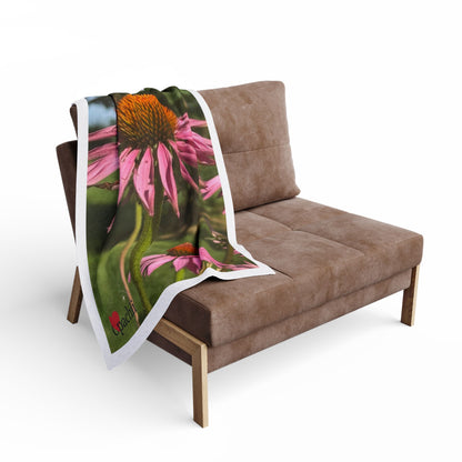 Vibrant Floral Arctic Fleece Blanket | Cozy Throw, Home Decor, Gift for Her, Picnic Blanket, Nature Lover's Accessory