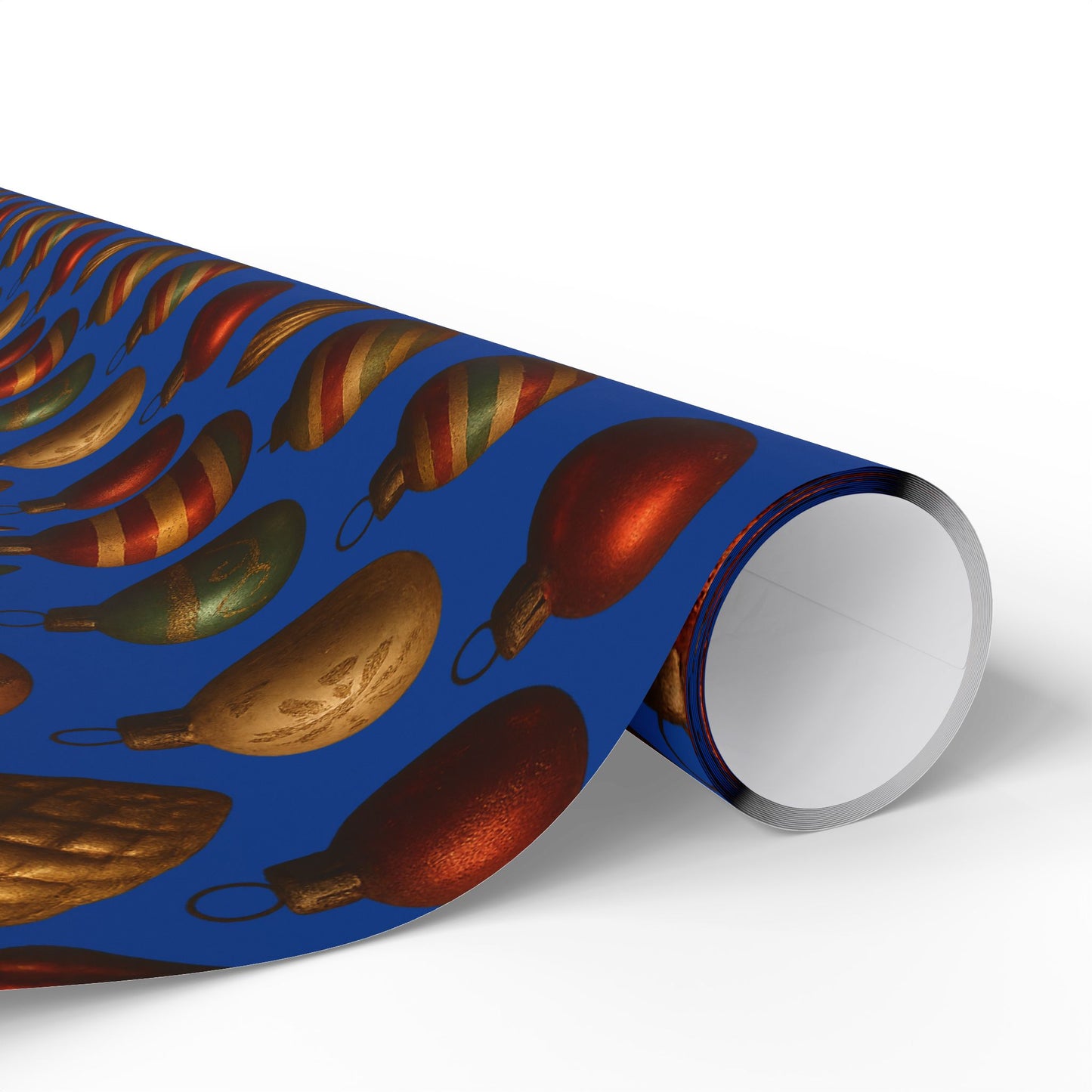 Warm Vintage Christmas Ornaments Wrapping Paper