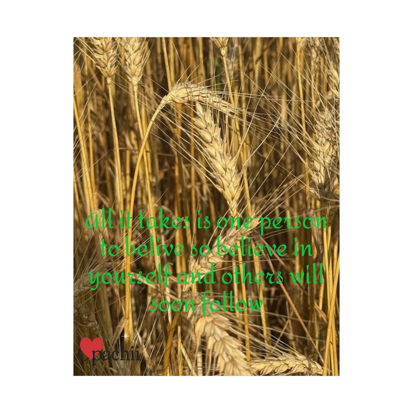 Inspirational Floral Poster, Motivational Wall Art, Positive Quote Decor, Self-Belief Print, Mindfulness Home Decoration