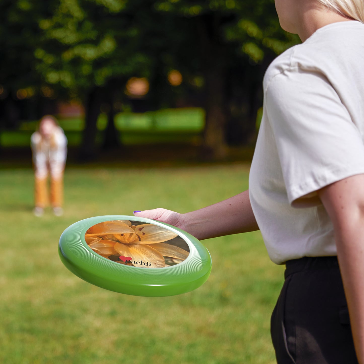 Floral Frisbee with Nature Design - Perfect for Outdoor Fun, Gifts for Friends, Summer Activities, Garden Parties, Recreational Play
