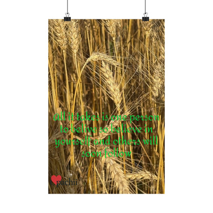 Inspirational Floral Poster, Motivational Wall Art, Positive Quote Decor, Self-Belief Print, Mindfulness Home Decoration