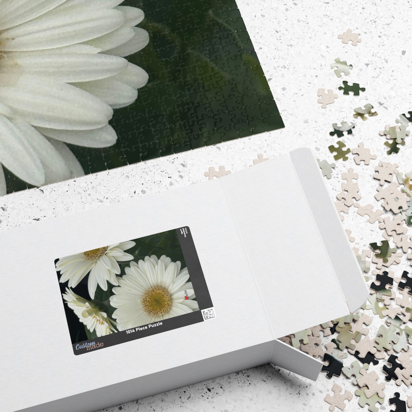 Whispers of White Puzzle - 110, 252, 520, 1014-Piece Options