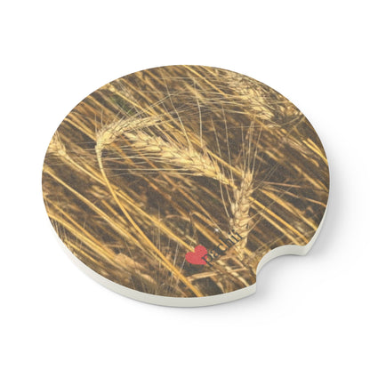 Floral Soapstone Car Coaster - Eco-Friendly Drink Holder, Car Accessories, Gift for Nature Lovers, Floral Decor, Road Trip Essentials