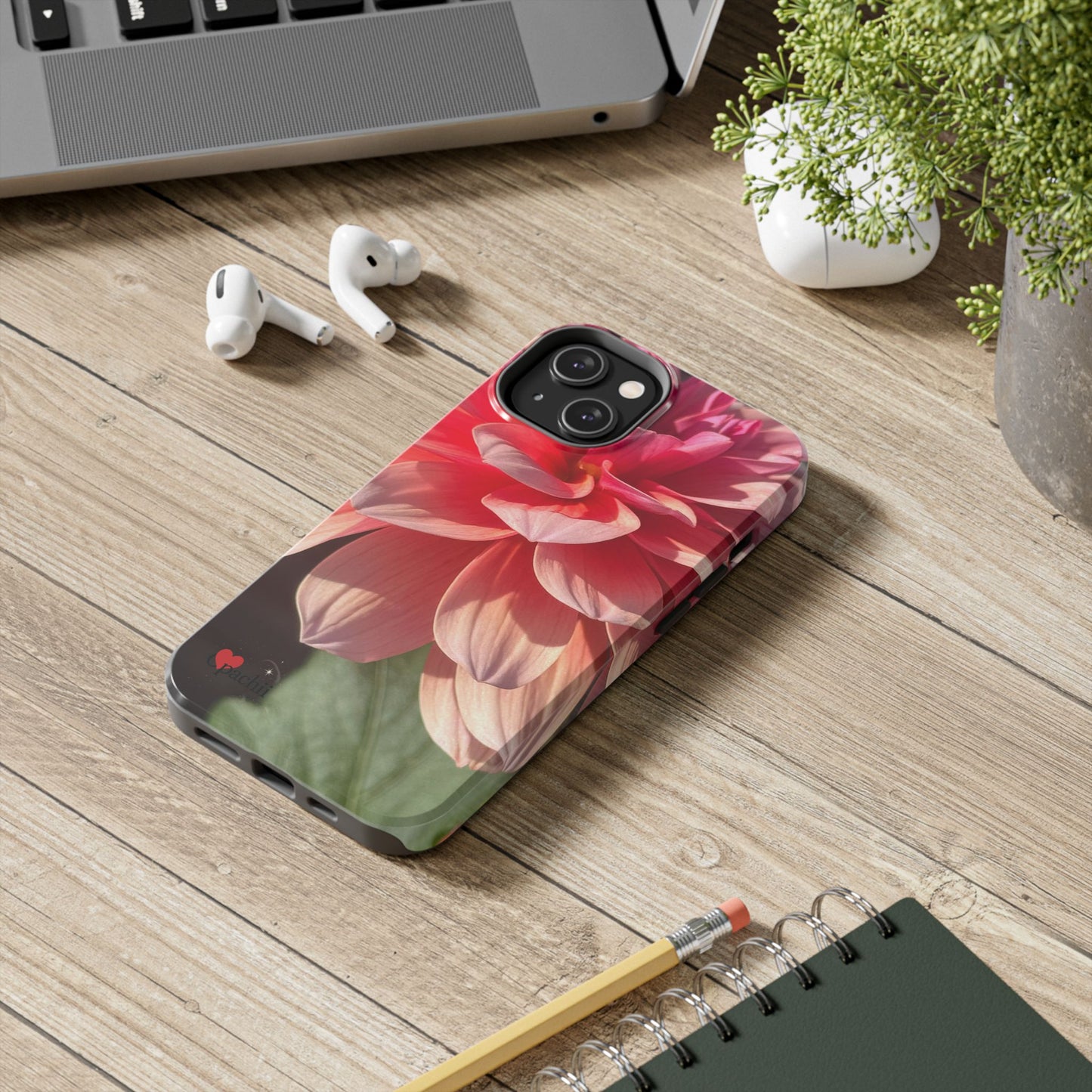 Flower Phone Case, Tough Phone Cases for Nature Lovers, Floral Phone Cover, Echinacea Floral Design, Gift for Plant Lovers