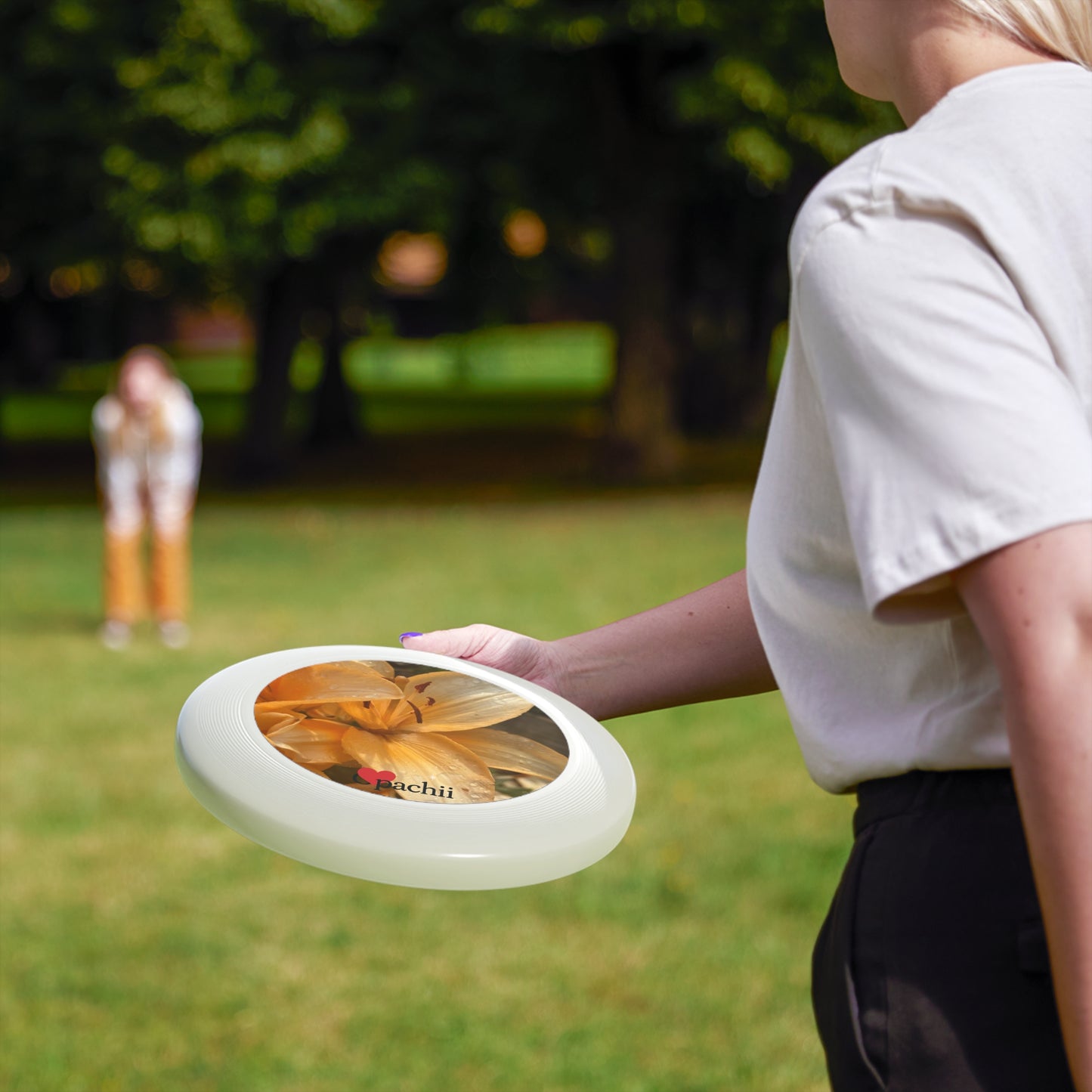 Floral Frisbee with Nature Design - Perfect for Outdoor Fun, Gifts for Friends, Summer Activities, Garden Parties, Recreational Play