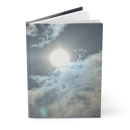 Inspirational Hardcover Journal with Sky Design - Colossians 3:17 Quote
