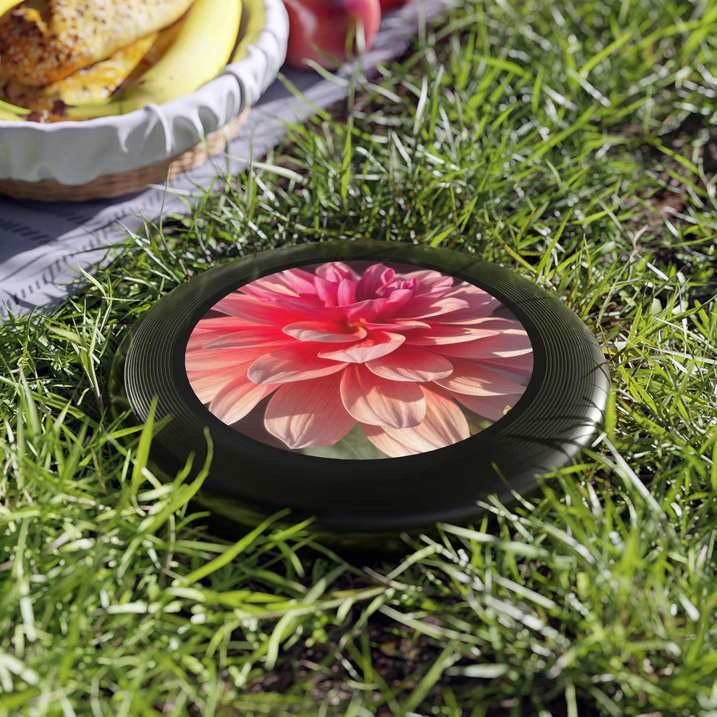 Floral Frisbee with Nature Design - Perfect for Outdoor Fun, Gifts for Friends, Summer Activities, Garden Parties, Recreational Play