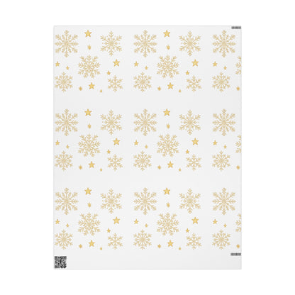 Elegant Snowflake Wrapping Paper - Perfect for Winter Celebrations