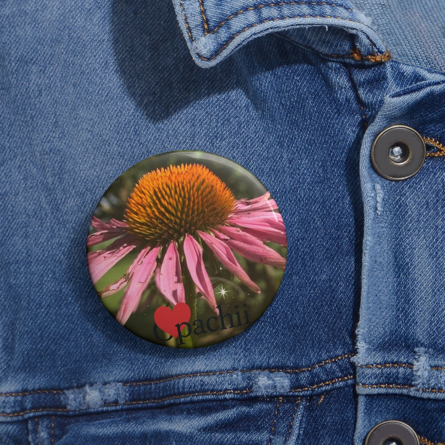 Custom Floral Pin Buttons, Personalized Accessories, Cute Gifts, Fun Party Favors, Floral Art Pins, Unique Collectibles