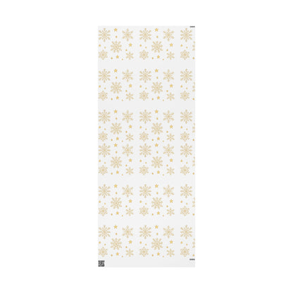 Elegant Snowflake Wrapping Paper - Perfect for Winter Celebrations