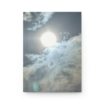 Inspirational Hardcover Journal with Sky Design - Colossians 3:17 Quote