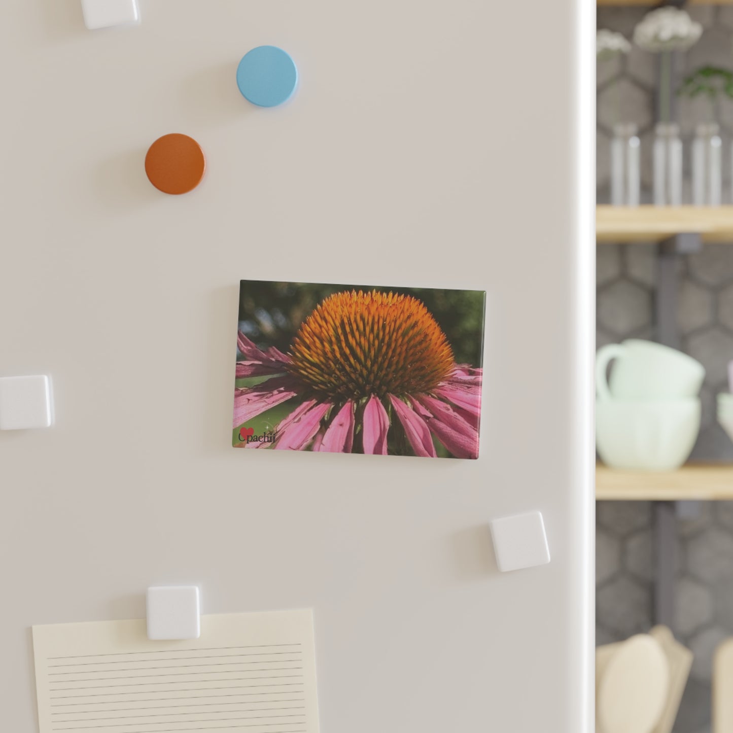 Floral Button Magnets, Decorative Flower Magnets for Home, Kitchen Decor, Unique Gift Idea, Refrigerator Magnets, Set of 1 or 10