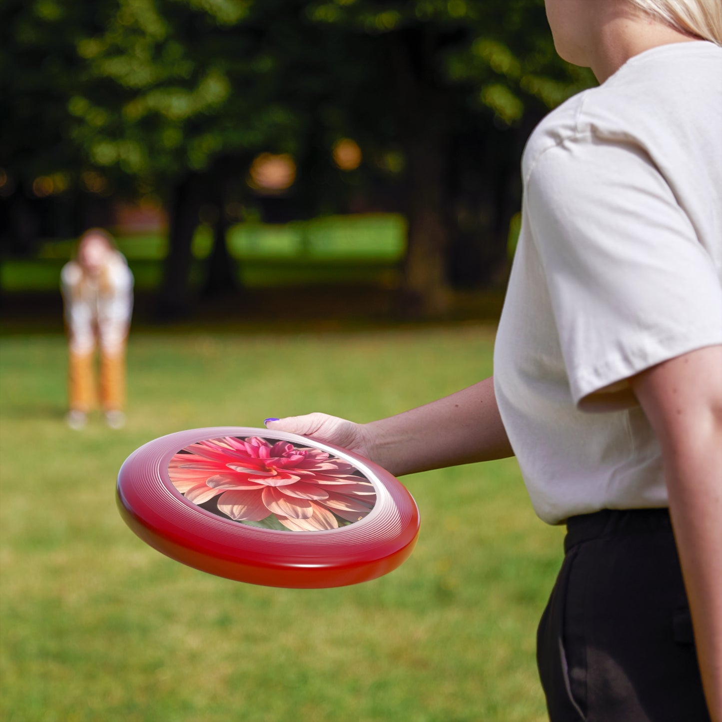 Floral Frisbee with Nature Design - Perfect for Outdoor Fun, Gifts for Friends, Summer Activities, Garden Parties, Recreational Play