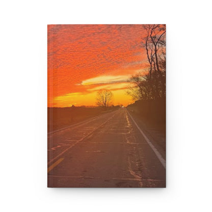 Inspirational Hardcover Journal with Sunset Design – Psalm 119:105
