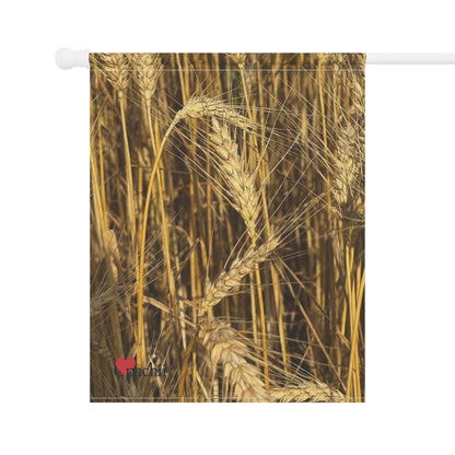 Wheat Banner, Outdoor Decorative Flag, Spring House Decor, Unique Garden Sign for Events, Enthusiast Gift