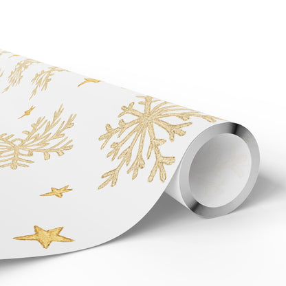 Elegant Snowflake Wrapping Paper - Perfect for Winter Celebrations
