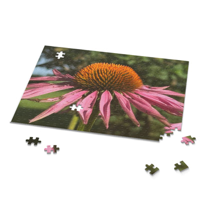 Flower Puzzle with Vibrant Echinacea Design, 120, 252, 500-Piece Jigsaw, Nature Lover Gift, Home Decor, Relaxation Activity, Artsy [...]